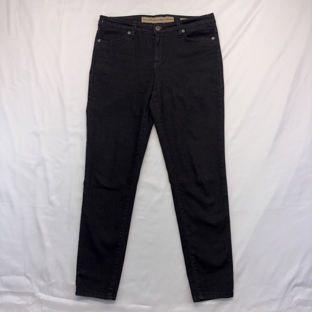 Nine West Jeans Size 10 Black Jeggings Stretch Denim Dark Wash